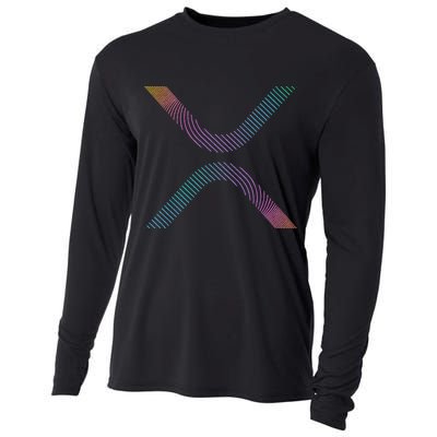 Xrp Coin Ripple Cryptocurrency Wallet Hodler To The Moon Cooling Performance Long Sleeve Crew
