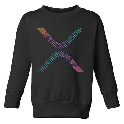 Xrp Coin Ripple Cryptocurrency Wallet Hodler To The Moon Toddler Sweatshirt