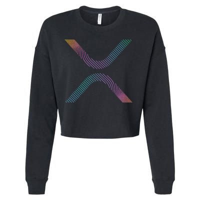 Xrp Coin Ripple Cryptocurrency Wallet Hodler To The Moon Cropped Pullover Crew