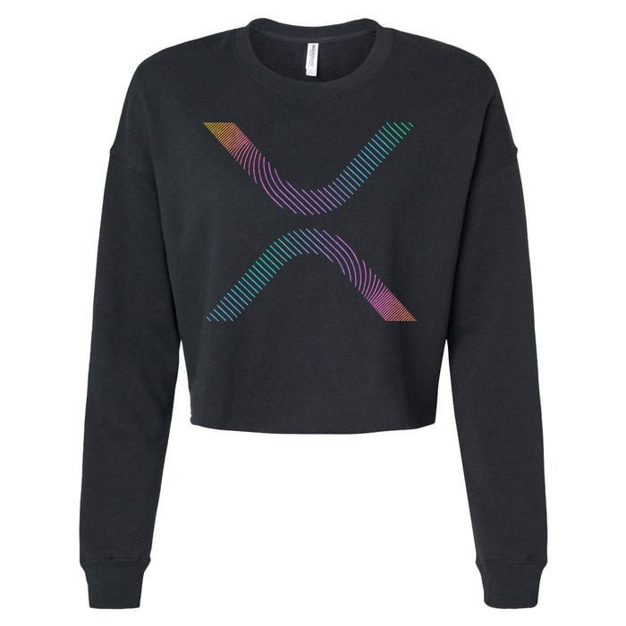 Xrp Coin Ripple Cryptocurrency Wallet Hodler To The Moon Cropped Pullover Crew