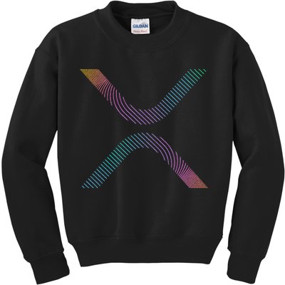 Xrp Coin Ripple Cryptocurrency Wallet Hodler To The Moon Kids Sweatshirt