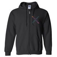 Xrp Coin Ripple Cryptocurrency Wallet Hodler To The Moon Full Zip Hoodie