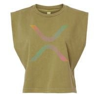 Xrp Coin Ripple Cryptocurrency Wallet Hodler To The Moon Garment-Dyed Women's Muscle Tee