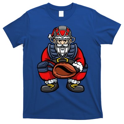 Xmas Catcher Santa Claus Christmas Baseball Gift T-Shirt