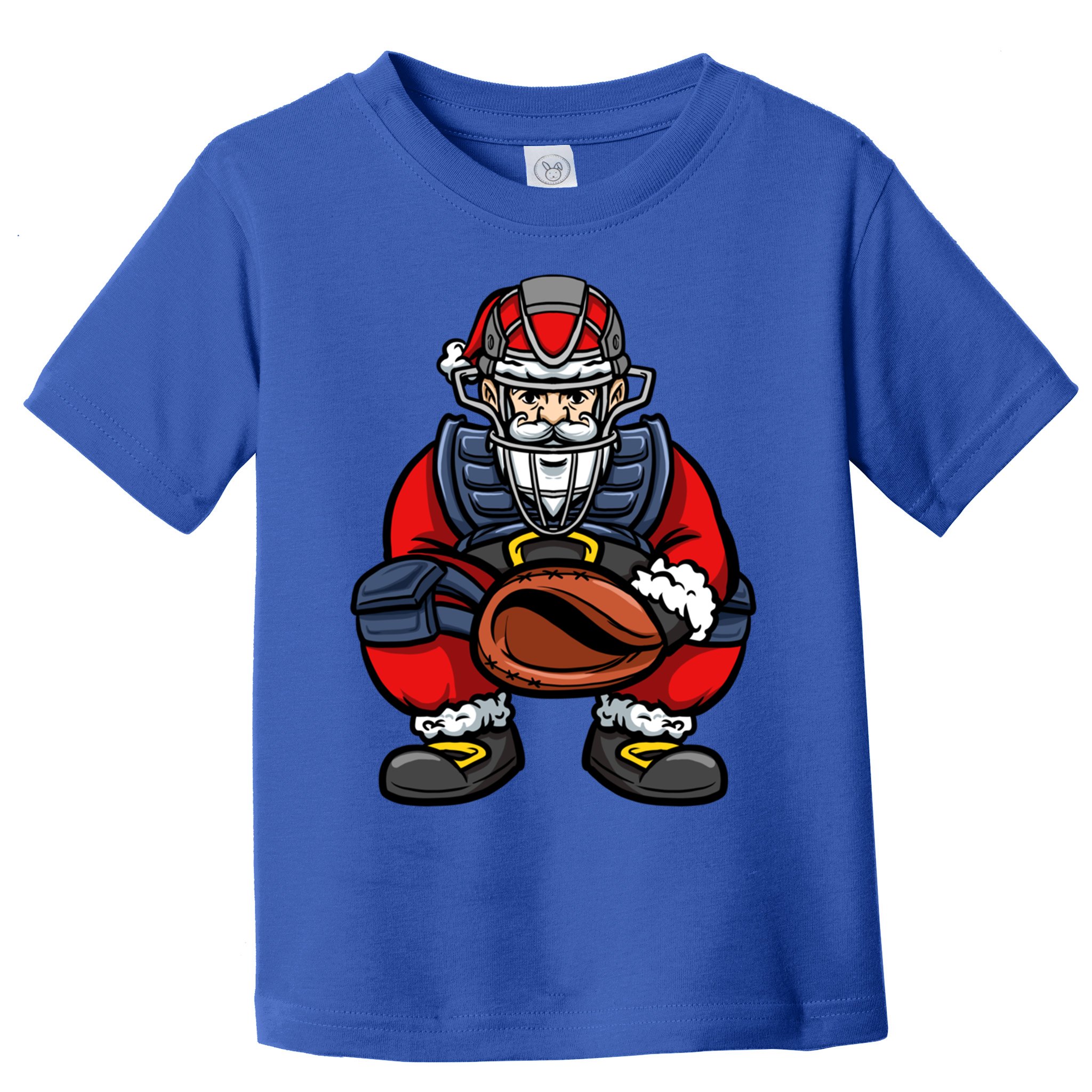 Xmas Catcher Santa Claus Christmas Baseball Gift Toddler T-Shirt