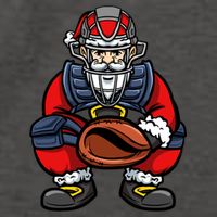 Xmas Catcher Santa Claus Christmas Baseball Gift Vector Backpack