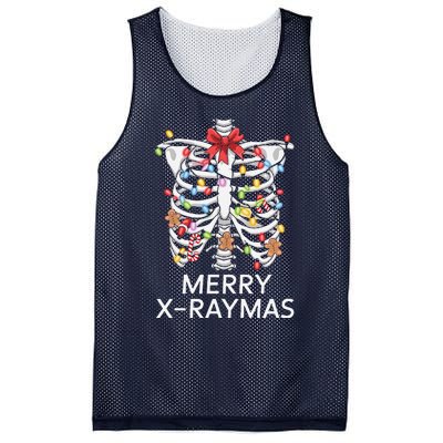 Xray Christmas Skeleton Medical Gingerbread Rib Cage Mesh Reversible Basketball Jersey Tank