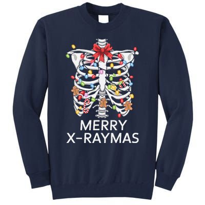 Xray Christmas Skeleton Medical Gingerbread Rib Cage Tall Sweatshirt