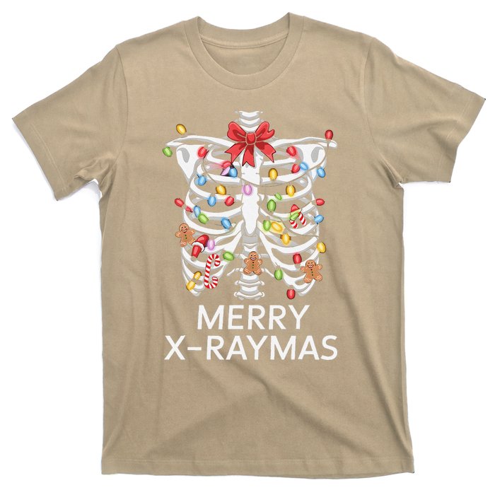 Xray Christmas Skeleton Medical Gingerbread Rib Cage T-Shirt