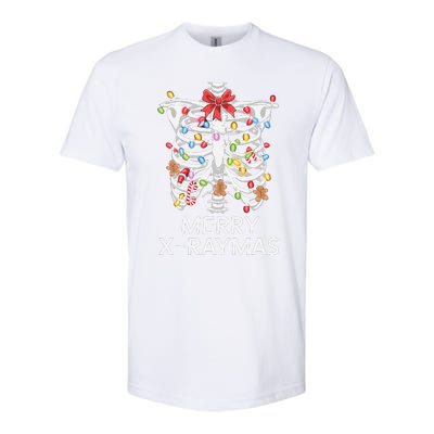 Xray Christmas Skeleton Medical Gingerbread Rib Cage Softstyle CVC T-Shirt