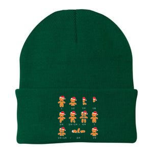 Xmas Cookies Santa Hat Fractions Math Teacher Christmas Knit Cap Winter Beanie