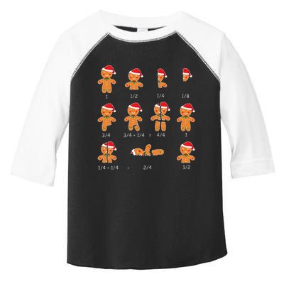 Xmas Cookies Santa Hat Fractions Math Teacher Christmas Toddler Fine Jersey T-Shirt