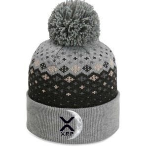 XRP Cryptocurrency To The Moon The Baniff Cuffed Pom Beanie