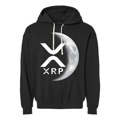 XRP Cryptocurrency To The Moon Garment-Dyed Fleece Hoodie