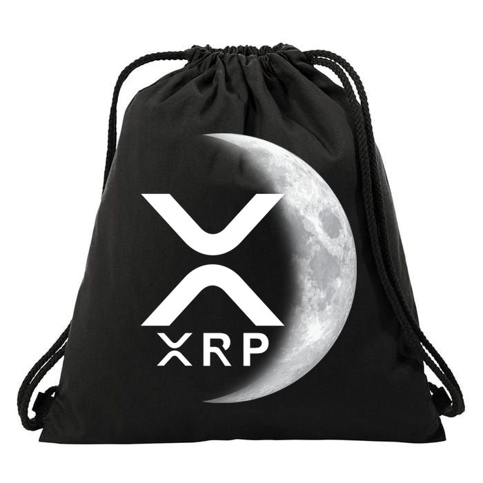 XRP Cryptocurrency To The Moon Drawstring Bag