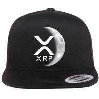XRP Cryptocurrency To The Moon Flat Bill Trucker Hat