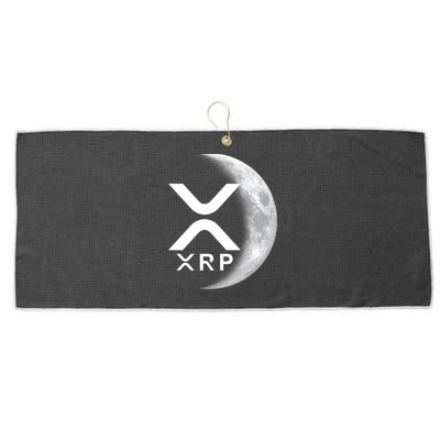 XRP Cryptocurrency To The Moon Large Microfiber Waffle Golf Towel