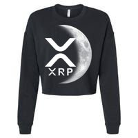XRP Cryptocurrency To The Moon Cropped Pullover Crew