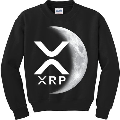 XRP Cryptocurrency To The Moon Kids Sweatshirt