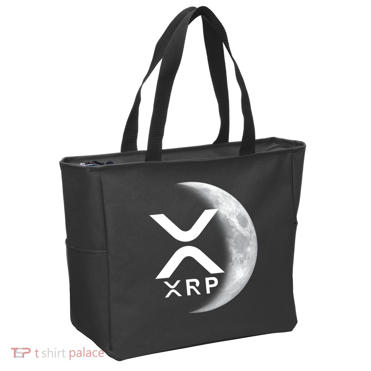XRP Cryptocurrency To The Moon Zip Tote Bag