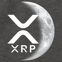 XRP Cryptocurrency To The Moon Vector Backpack