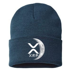 XRP Cryptocurrency To The Moon Sustainable Knit Beanie