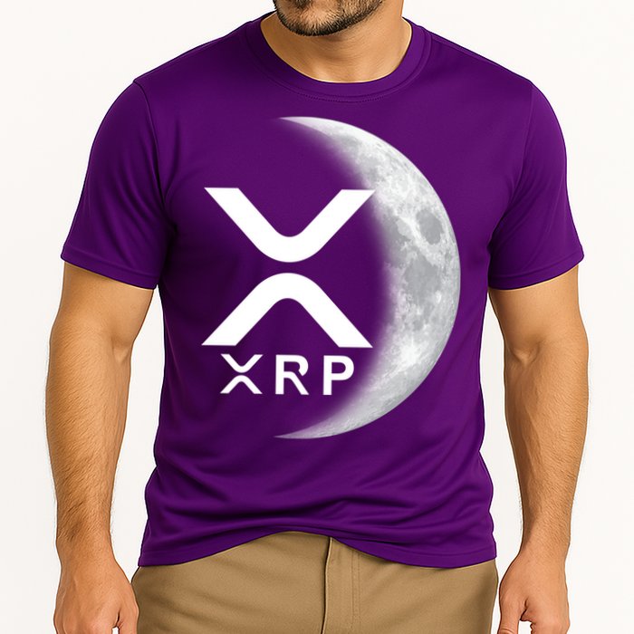 XRP Cryptocurrency To The Moon Performance Shirt