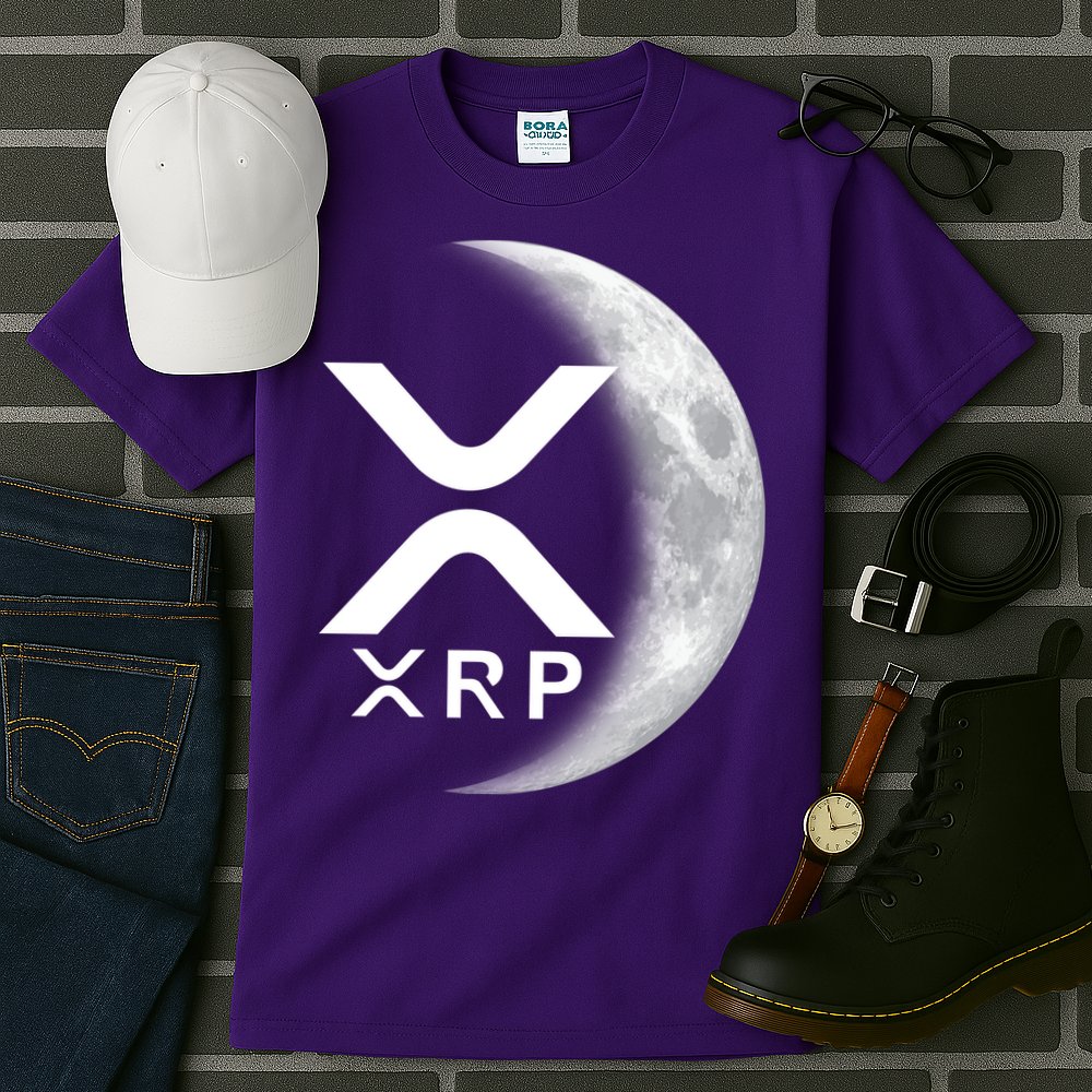 XRP Cryptocurrency To The Moon Tall T-Shirt