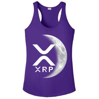 XRP Cryptocurrency To The Moon Ladies PosiCharge Competitor Racerback Tank