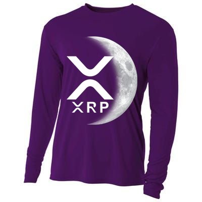 XRP Cryptocurrency To The Moon Cooling Performance Long Sleeve Crew