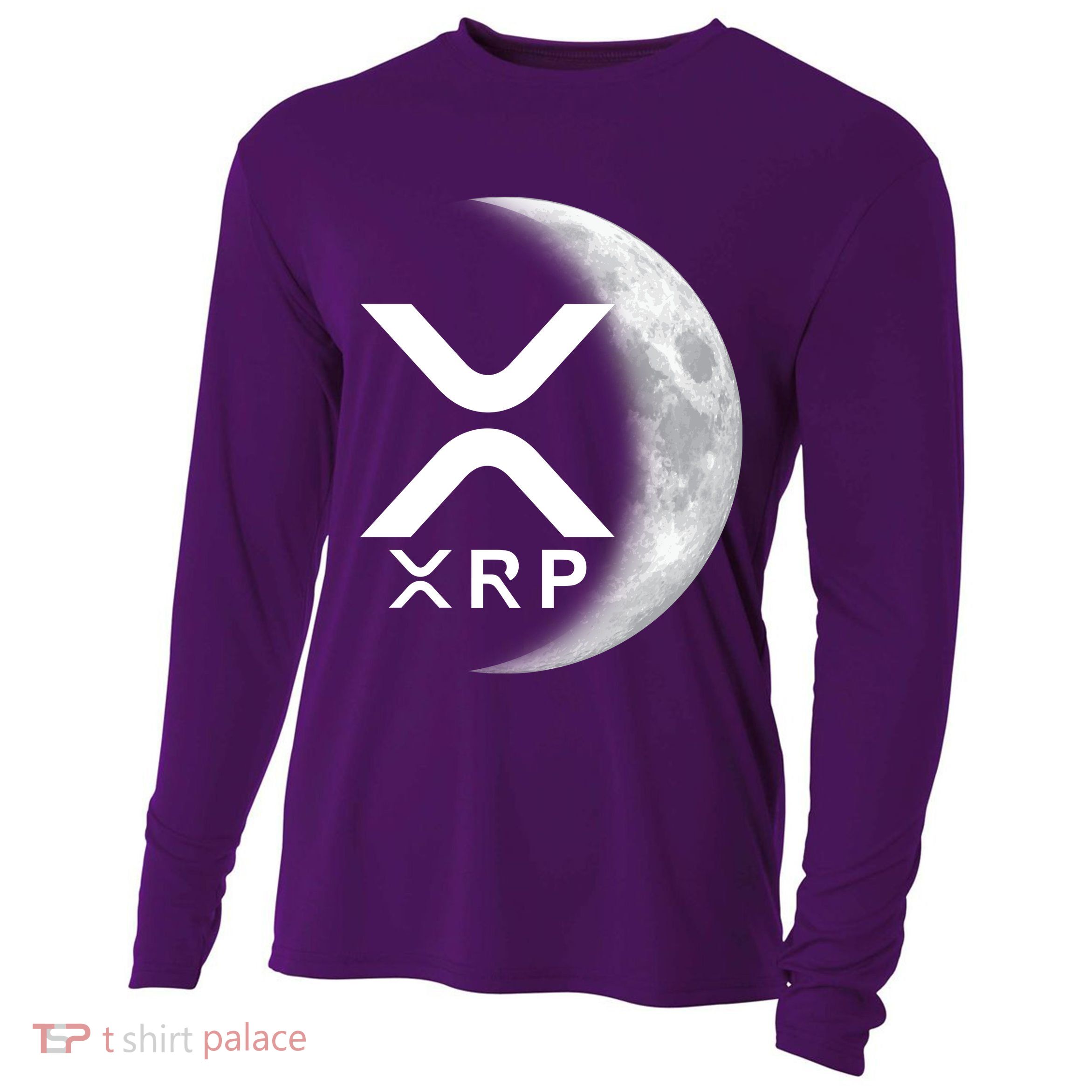 XRP Cryptocurrency To The Moon Cooling Performance Long Sleeve Crew