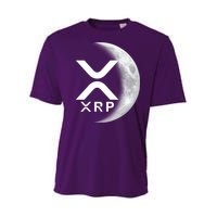 XRP Cryptocurrency To The Moon Youth Performance Sprint T-Shirt