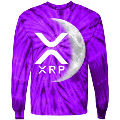 XRP Cryptocurrency To The Moon Tie-Dye Long Sleeve Shirt