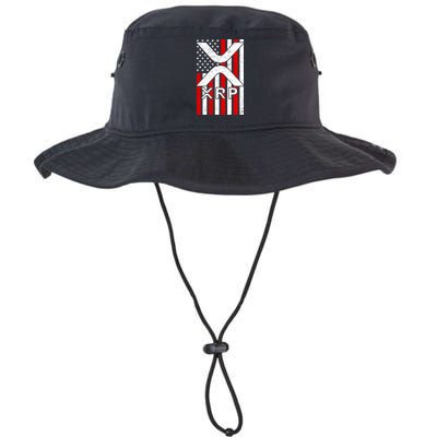 XRP Cryptocurrency USA American Flag Bucket Hat