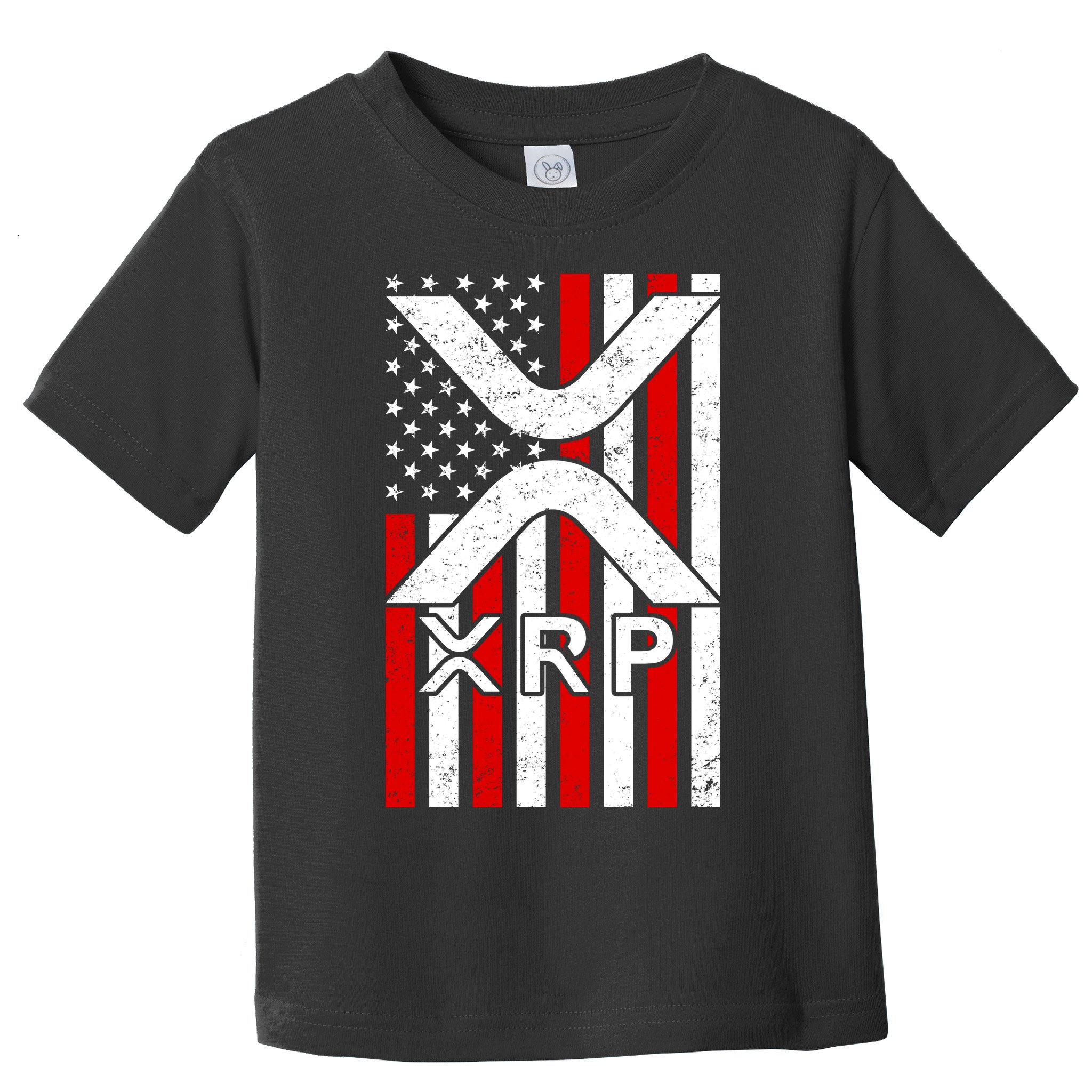 XRP Cryptocurrency USA American Flag Toddler T-Shirt
