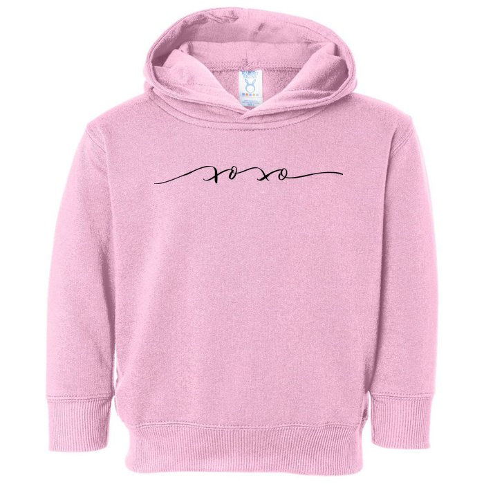 Xoxo Cute Valentines Day Gift Toddler Hoodie