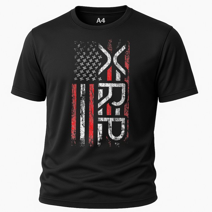 Xrp Crypto Xrp Cryptocurrency American Flag Xrp Performance Shirt