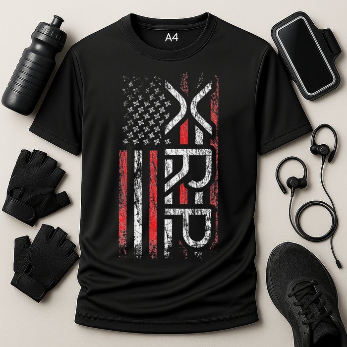 Xrp Crypto Xrp Cryptocurrency American Flag Xrp Performance Shirt