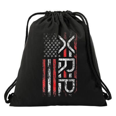 Xrp Crypto Xrp Cryptocurrency American Flag Xrp Drawstring Bag