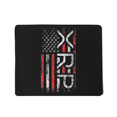 Xrp Crypto Xrp Cryptocurrency American Flag Xrp Mousepad