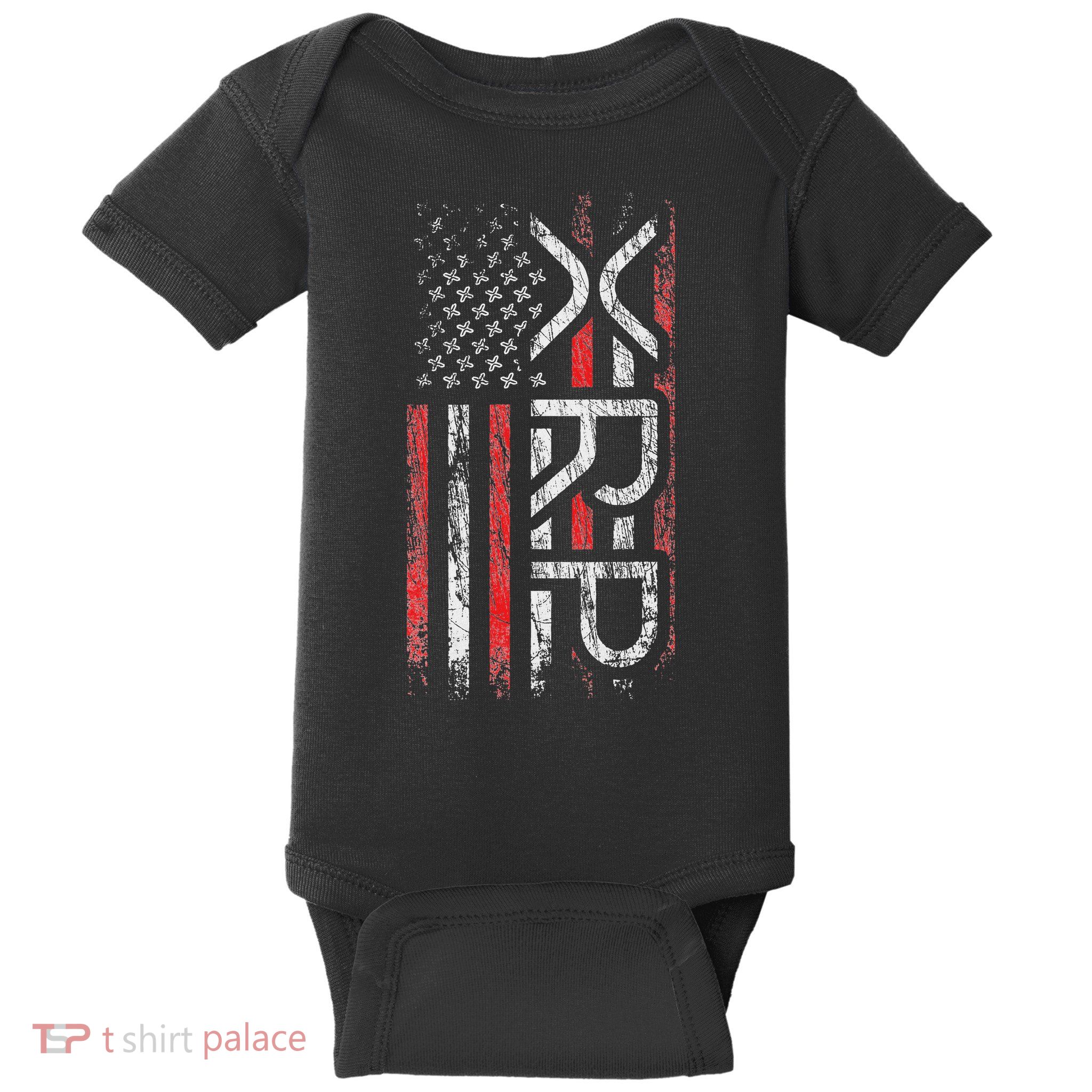 Xrp Crypto Xrp Cryptocurrency American Flag Xrp Baby Bodysuit