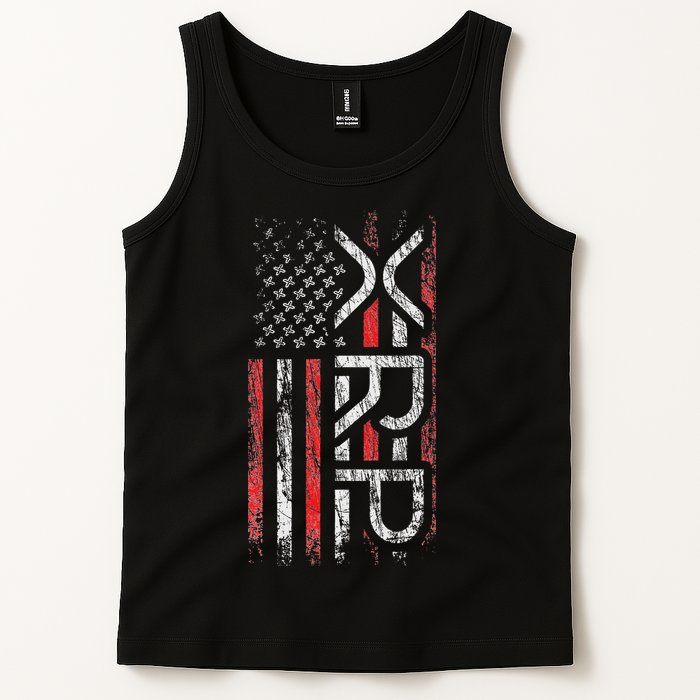 Xrp Crypto Xrp Cryptocurrency American Flag Xrp Tank Top