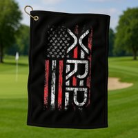 Xrp Crypto Xrp Cryptocurrency American Flag Xrp Golf Towel