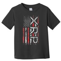 Xrp Crypto Xrp Cryptocurrency American Flag Xrp Toddler T-Shirt