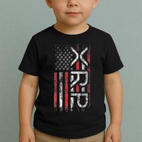 Xrp Crypto Xrp Cryptocurrency American Flag Xrp Toddler T-Shirt