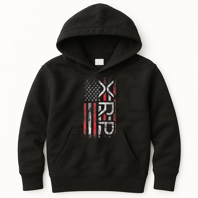 Xrp Crypto Xrp Cryptocurrency American Flag Xrp Kids Hoodie