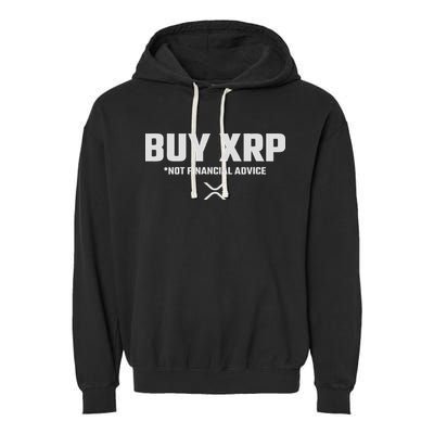 Xrp Crypto Xrp Cryptocurrency Buy Xrp Xrp Garment-Dyed Fleece Hoodie