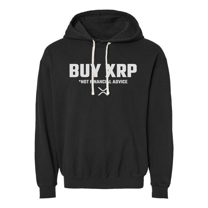Xrp Crypto Xrp Cryptocurrency Buy Xrp Xrp Garment-Dyed Fleece Hoodie