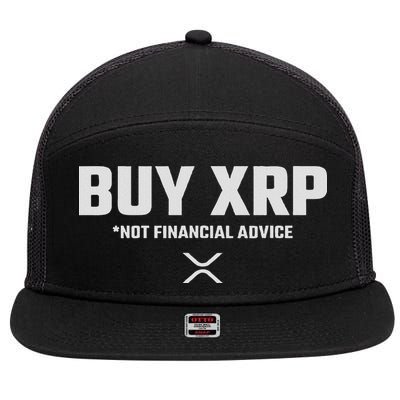 Xrp Crypto Xrp Cryptocurrency Buy Xrp Xrp 7 Panel Mesh Trucker Snapback Hat