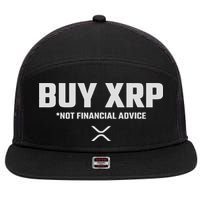 Xrp Crypto Xrp Cryptocurrency Buy Xrp Xrp 7 Panel Mesh Trucker Snapback Hat